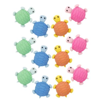 IMIKEYA 24pcs Unique Tortoise Eraser Handheld Erasers for Boys and Girls Students Fun Stationery Supplies for Turtle Lovers