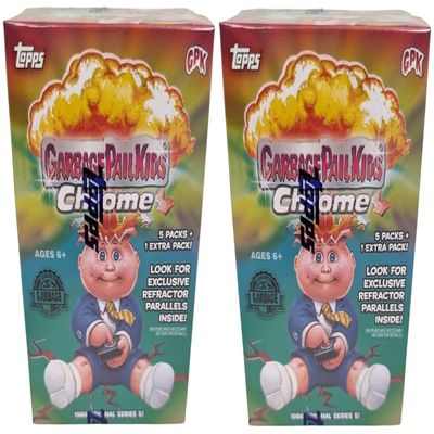 2-Pack 2022 Topps Garbage Pail Kids Chrome Series 5 Blaster Value Box Chrome5 C5 Trading Cards- Two Blaster Boxes