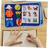 LIOOBO Learning Board Travel for 1-3 for 2 + Year Old Boys Wear-Resistant Learning Fire Truck Busy Board Household Busy Funny Blue Felt view 3