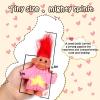 2 PCS Retro Lucky Troll Dolls in Hand-Knit Sweaters - Colorful, Adorable, Great for Collections, School Projects, Crafts & Party Favors (White&Pink) view 3