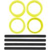 Associated 72269 RC10 Ft Adjustable Wheel Rims Fluorescent Yellow view 1