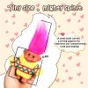 2 PCS Retro Lucky Troll Dolls in Hand-Knit Sweaters - Colorful, Adorable, Great for Collections, School Projects, Crafts & Party Favors (Green&Yellow) view 3