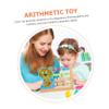 Toyvian Wooden Clock Abacus Beads Educational Toy for Boys and Girls Colorful Arithmetic Learning Tool Creative Calculation Stand for Early Childhood Development and Math Skills view 4
