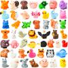 50 Pcs Mini Resin Animal Tiny Resin Animals Figurines Bulk Miniature Little to Hide Small Animal Figures Bulk for Micro Fairy Party Favors Garden Landscape Accessories Dollhouse Crafts Decor view 1