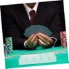 HANABASS Multi Poker Chip Organizer Wear-resistant Acrylic Storage Tray for Easy Access Classification of Poker Chips and Cards Compact Design for Game Parties view 4