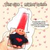 2 PCS Retro Lucky Troll Dolls in Hand-Knit Sweaters - Colorful, Adorable, Great for Collections, School Projects, Crafts & Party Favors (Blue&red) view 3