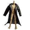 1/12 Scale Clothes Wired Faux Leather Windbreak Coat for 1:12 6inch Action Figure Doll (Black) view 1