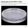Angoily 3sets Coin Box Convenient Coin Protector Professional Coin Case Coin Capsules Holder Coin Holder Coin Organizer Case for Coin Clear Boxes Coin Storage Accessory Plastic 50pcs*3 view 4
