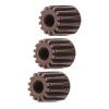 3PCS Red 3.175mm 48DP Gear for 1/10 RC Car Brushless Brushed Motor Quality Steel Sturdy 48DP Red 8DP 14T Gear14T Gear3.175mm view 3
