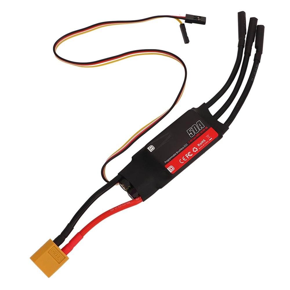 Airplane Electric Speed Controller 32 Bit Processor Multiple Protection RC Drone Brushless Motor ESC for Fixed Wing Drone e Brushless ES Airplane Electric Speed
