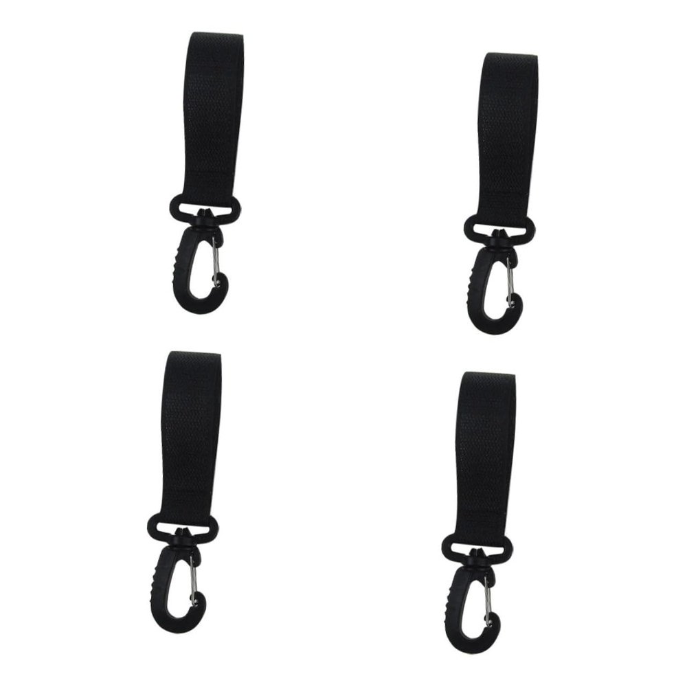 Toyvian 4pairs Professional Stroller Hooks Multi-Function Stroller Hooks Rotation for Diaper Bags Mom Attachment