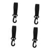 Toyvian 4pairs Professional Stroller Hooks Multi-Function Stroller Hooks Rotation for Diaper Bags Mom Attachment view 1