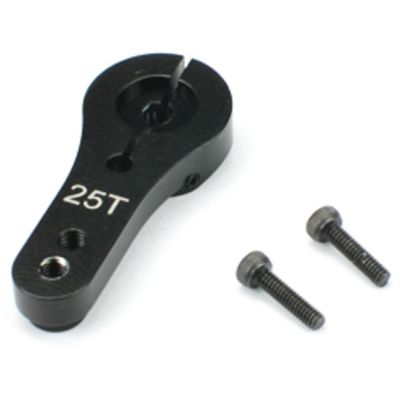 Carisma 15992 Aluminum Clamping Servo Arm 25 Tooth Black: Sca-1e Series