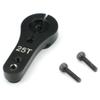 Carisma 15992 Aluminum Clamping Servo Arm 25 Tooth Black: Sca-1e Series view 1