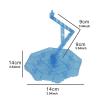 Action Figure Base Angle Height Adjustable Model Support Stable Self Assembly for 1/100 Models, Blue view 2