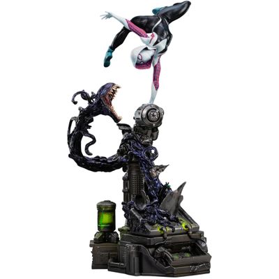 Iron Studios Collectible Statue Art Scale 1/10 Ghost-Spider - Spider-Man vs Villains Diorama Polystone Multicolor 13.4 inches