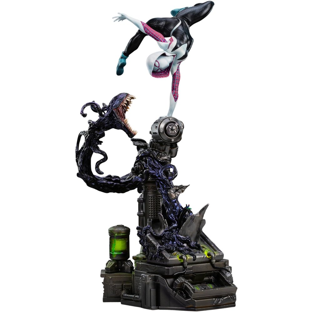 Iron Studios Collectible Statue Art Scale 1/10 Ghost-Spider - Spider-Man vs Villains Diorama Polystone Multicolor 13.4 inches