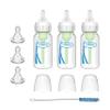 Dr. Brown's Preemie Flow Bottle Set, Anti-Colic Options+ Baby Bottles with Preemie Flow and Level T Nipples, 4oz/120mL, 0m+  3 Pack view 1