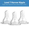 Dr. Brown's Preemie Flow Bottle Set, Anti-Colic Options+ Baby Bottles with Preemie Flow and Level T Nipples, 4oz/120mL, 0m+  3 Pack view 4