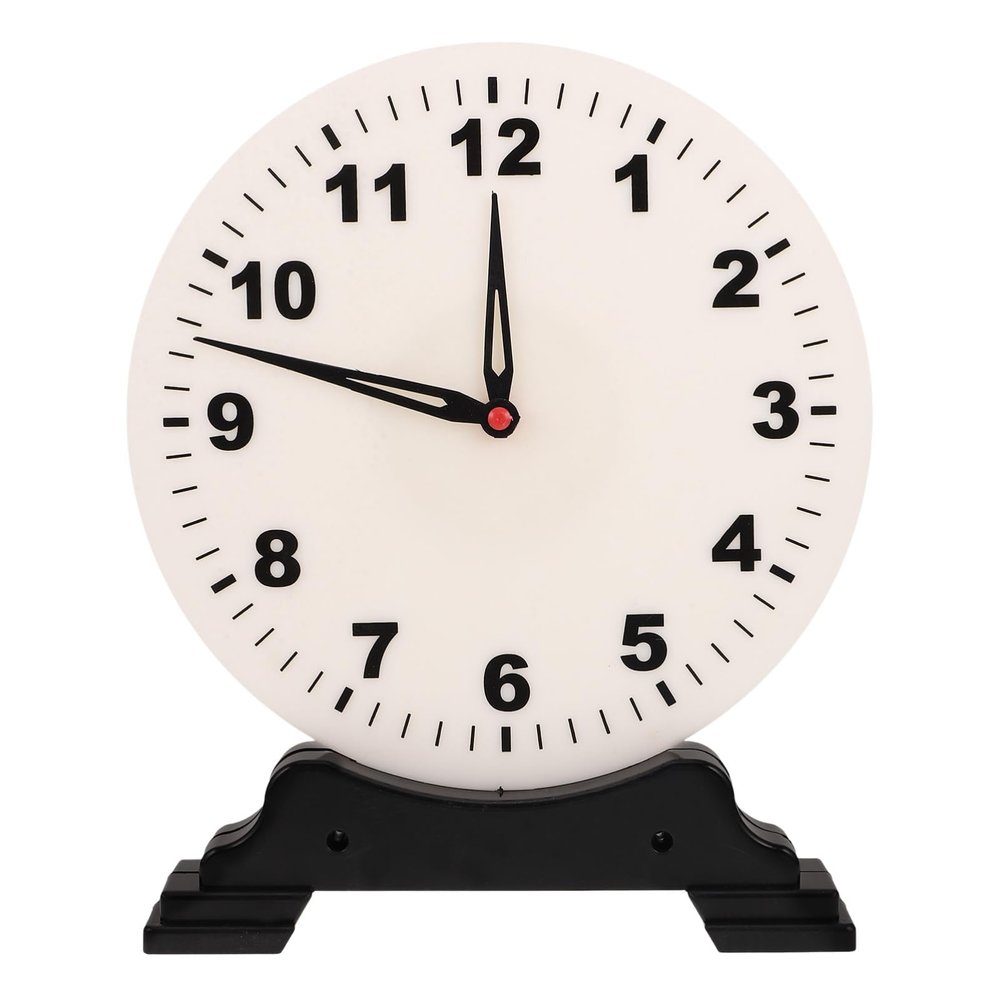 BESPORTBLE Boys and Girls Cognition Clock Model Plastic Teaching Clock for Math Learning for Classroom Use Educational Tool for Toddlers and Preschoolers