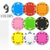 37mm Custom Poker Chips 100PCS, Personalized Drink Tokens Full-Color Double Sided Printing, Gambling Casino Chips Set with 9 Colors, Customized Drink Chips for Bar, Club, Wedding, Events (Orange) view 2