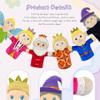6 PCS Puppet Set 12 Inch, Fairy Tale Members Elf Plush Puppets Toddlers Princess Hand Puppet for Kids Ages,Soft Puppets for Storytelling Teaching Preschool Role Play Puppet Toy for Boy Girls view 3