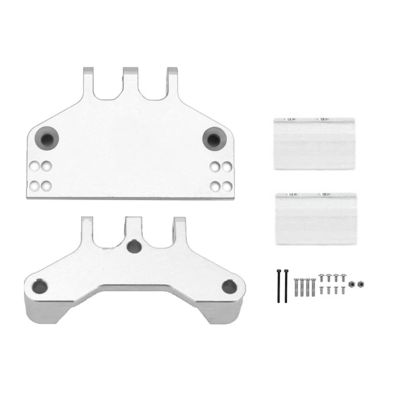 QTUONVD RC Upgrade Parts for MN128 MN86 MN86S MN86K MN86KS for MN for G500 1/12 RC Crawler Car Upgrade Parts Metal Pull Rod Mount for Seat and Servo Mount Bracket(Silver)