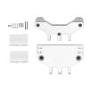 QTUONVD RC Upgrade Parts for MN128 MN86 MN86S MN86K MN86KS for MN for G500 1/12 RC Crawler Car Upgrade Parts Metal Pull Rod Mount for Seat and Servo Mount Bracket(Silver) view 3