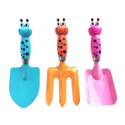 Kisangel Cartoon Shovels Set Boys and Girls Gardening Shovel Fork Planting Tools for Excavating Toys Bright Colors