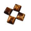 10Pcs / Lot 16mm Natural Square Agates Tiger Eye Jades Stone Beads Pendant for DIY Accessories Necklace,Tiger Eye,16mm 10Pcs view 1