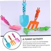 HONMEET Boys and Girls-Friendly Gardening Tools Set Shovel Fork Hoe Rake Boys and Girls Gardening Shovel Fork Tool Set view 4