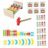 Interactive Shape Sorting Game with Hammering Pegs for Kids view 1