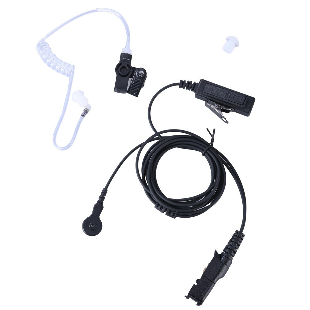 HapGlan Earpiece Headsets with Finger Button Mic for Two-Way Radio Walkies for DEP550 DEP570 DP2000 DP2400