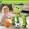 AuroTops Toddler Basketball Hoop & Soccer Goal Toy,Dinosaur Toys with Light & Music,Musical Toys for 1 Year Old Boy Girl Learning Toy for Toddlers 1-3 Birthday Gifts for 1 Year Old Boys view 4