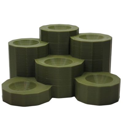 Tiered Marble Display for 1" Marbles Spheres or Orbs (Army Green)