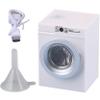 1:12 Scale Mini Washer Machine Rechargeable Dollhouse Furniture Openable Lid Drain Pipe Micro Landscape Decoration view 1