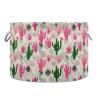 GOODOLD Cacti Pattern Extra Large Storage Basket Decorative Laundry Basket with Handles, Rope Basket for Clothes, Blanket, Towel, 20 x 14 Inch view 1