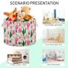GOODOLD Cacti Pattern Extra Large Storage Basket Decorative Laundry Basket with Handles, Rope Basket for Clothes, Blanket, Towel, 20 x 14 Inch view 4