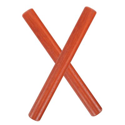 BESTonZON 1 Pair Wooden Rhythm Sticks for Durable Percussion Instruments for Early Education for Play and Creative Learning Activities