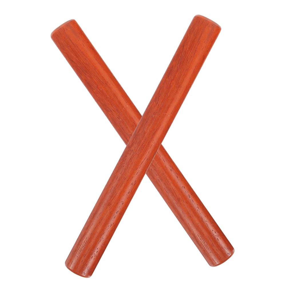 BESTonZON 1 Pair Wooden Rhythm Sticks for Durable Percussion Instruments for Early Education for Play and Creative Learning Activities
