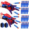 Excitobo 2 Sets Superhero Web Shooters for Kids Age 3-7,Adjustable Wrist Launcher Slinging Toy Set with 40 Darts,Ideal Birthday for Boys & Girls Imaginative Role-Play Costume Accessory view 1