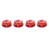 4Pcs Aluminum 24Mm Hex Wheel Nuts Wheel Hub Cover Dustproof Anti-Skid for Arrma 1/5 KRATON 8S Outcast 8S RC Car(Red) view 1