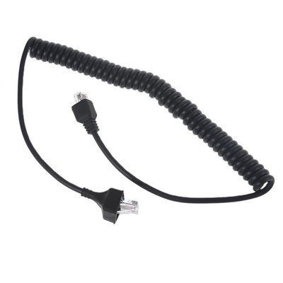 HapGlan RJ-45 8 Pin to 8 Pin Radio Earpiece Microphone Cable for Mobile Radio KMC-30 KMC-32 KMC-35 KMC-36 MC-59