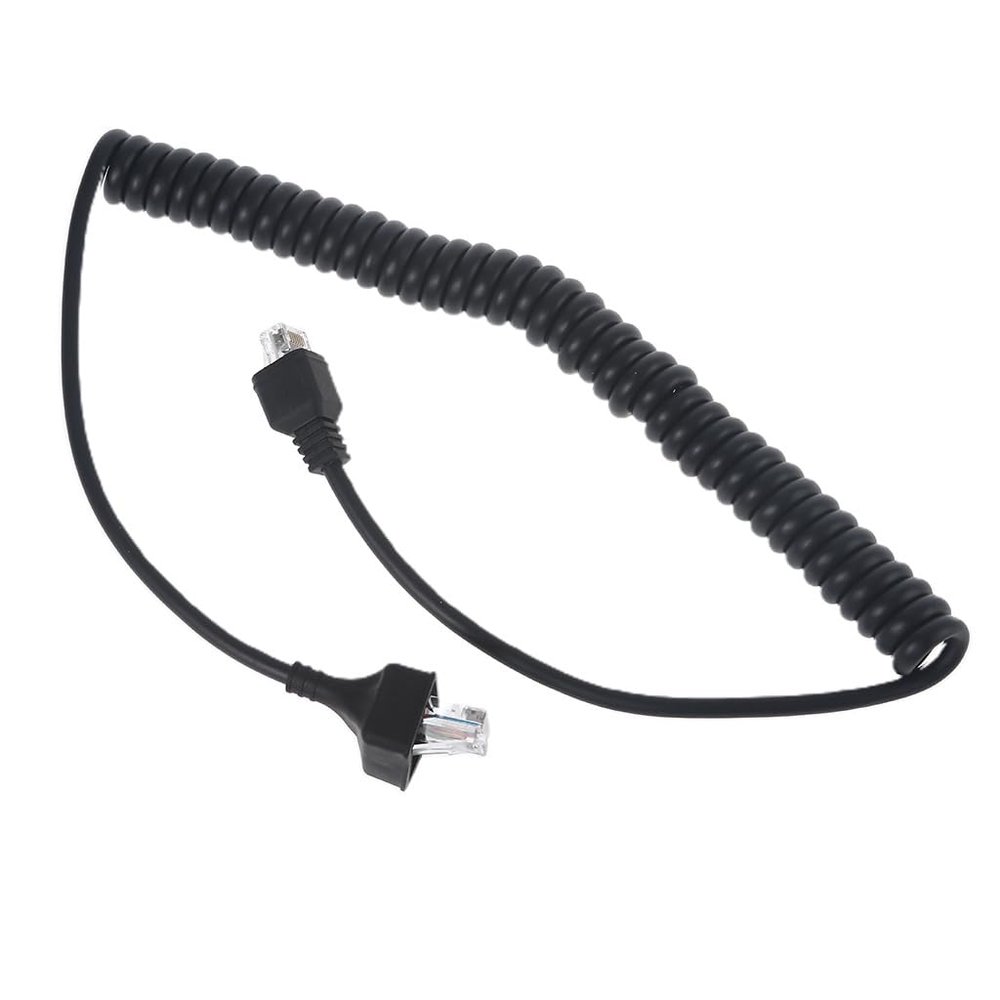 HapGlan RJ-45 8 Pin to 8 Pin Radio Earpiece Microphone Cable for Mobile Radio KMC-30 KMC-32 KMC-35 KMC-36 MC-59