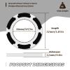100 Custom Poker Chips, 9 Colors Plastic Blank Poker Chips, Custom Poker Chips with Logo, Image, Text, Double Side Full Color Printing Custom Tokens for Bar, Casino Night, Events (White, 37MM) view 3