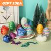 12PCS 3D Printed Dragon Eggs with Dragon Inside, Easter Egg Stuffers, Articulated Dragon Fidget Toy for Kid Boy Girls, Mystery Dragon Eggs for Kindergarten Graduation Gifts view 4