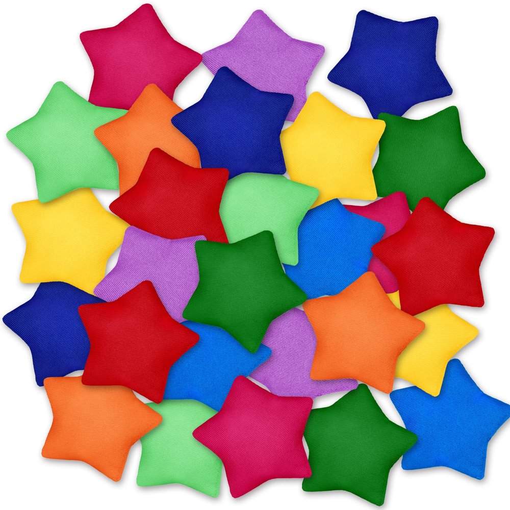 27 PCS Colorful Nylon Bean Bags Small Bean Bags Bulk Hand Toss for Sports Outdoor Party