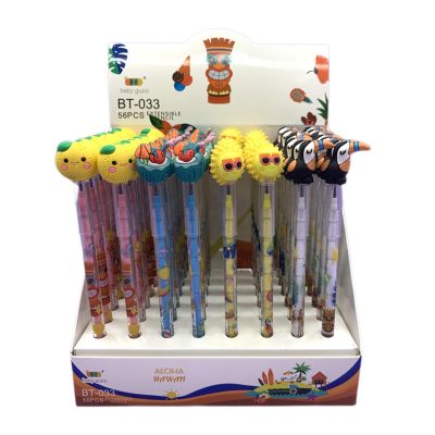 56Pcs Halloween Pencils Halloween Multi Point Stackable Push Pencil Assortment with Pencil for Halloween Party