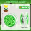YSBJKWCF 24 Pack Back to School Gifts Green Pixel-Themed LED Light Up Yo Yo Balls Party Favors LED Lighted Yo Yo Bulk Pixel Theme Toy for Girls Boys view 2