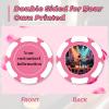 100 Custom Poker Chips, 9 Colors Personalized Plastic Chips, Customized Poker Chips with Logo Double Side Printing Custom Drink Tokens for Bar, Casino Night, Events (Pink, 40MM) view 2
